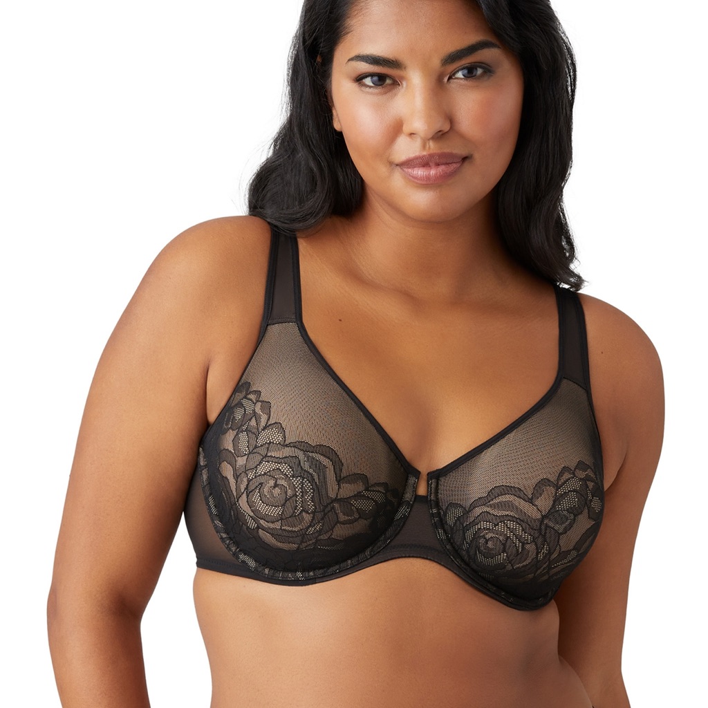 Wacoal Lace Stark Beauty Underwire Bra Black Size 42g